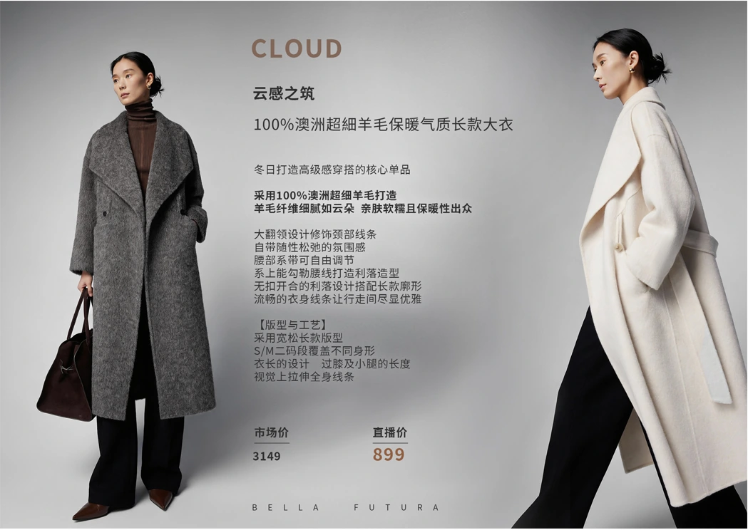 AI 双面呢长款大衣视觉